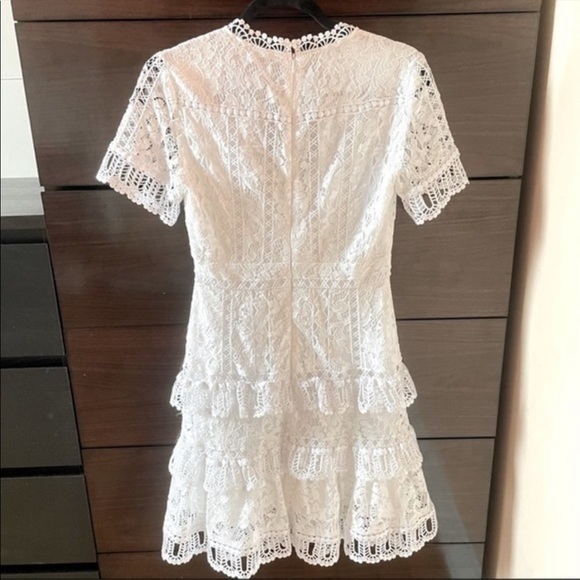 French Connection Ruffle White Dress - Picture 14 of 15